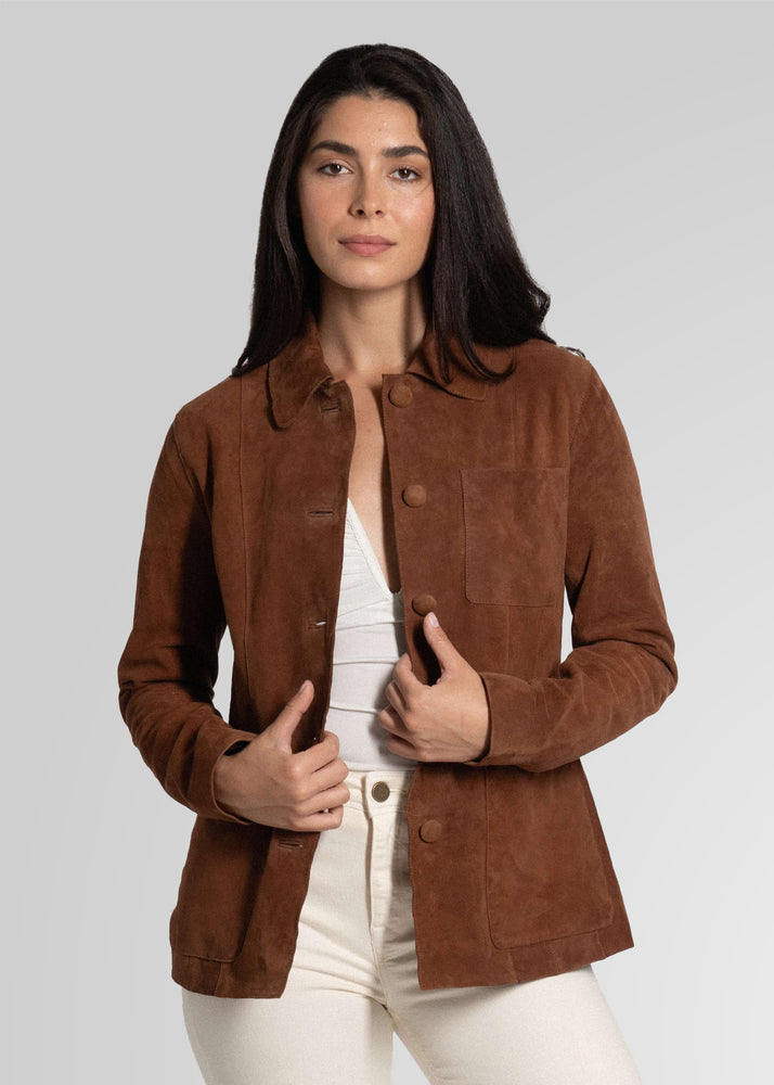 ANISSA - TAILORED SUEDE BLAZER