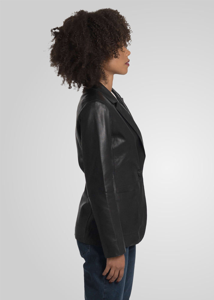 NOIAN - LEATHER BLAZER