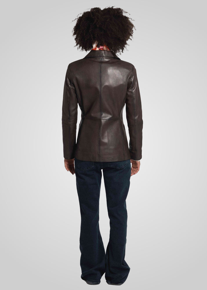 NOIAN - LEATHER BLAZER