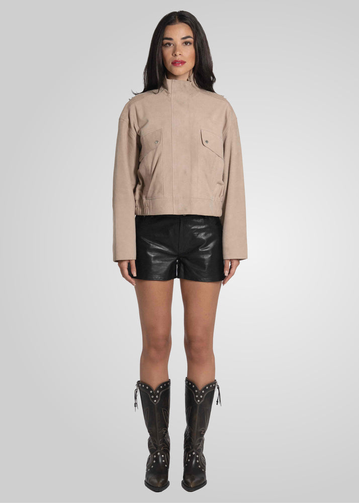 RAMONA - CROPPED SUEDE JACKET