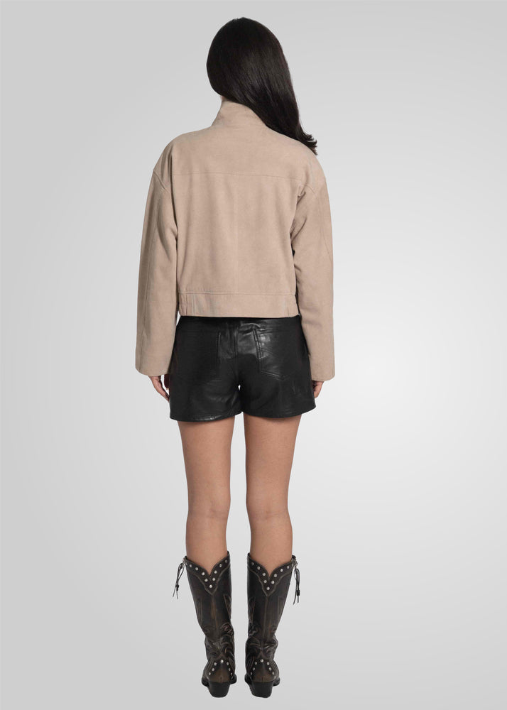 RAMONA - CROPPED SUEDE JACKET