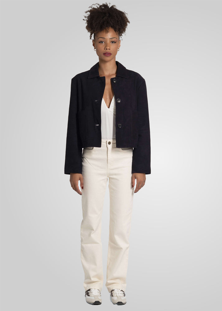 JIN - CROPPED SUEDE JACKET
