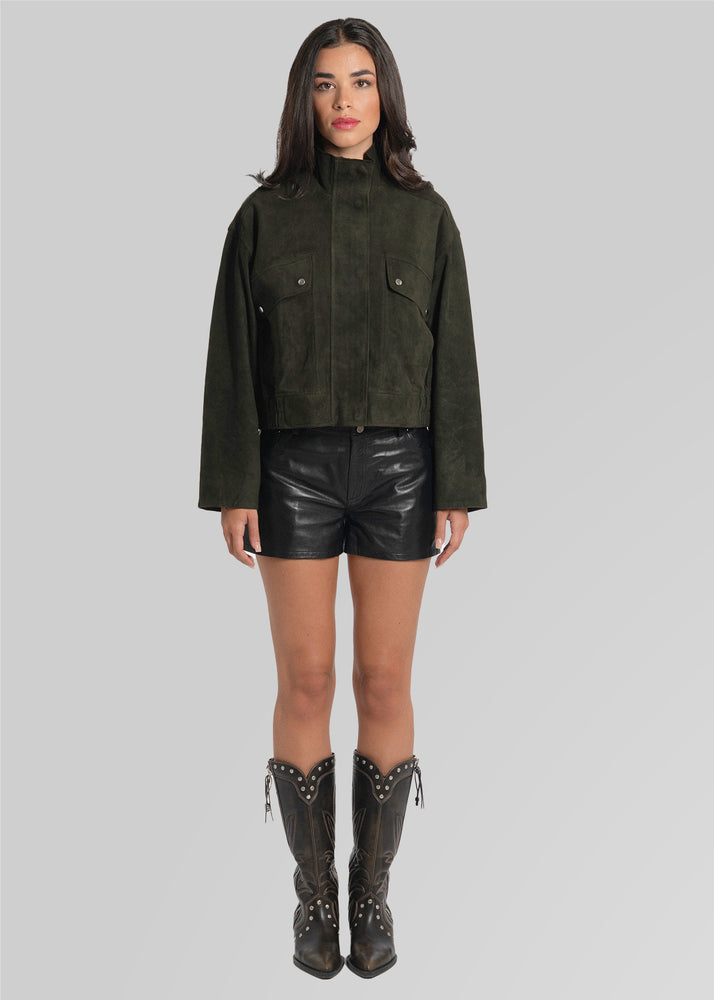 RAMONA - CROPPED SUEDE JACKET