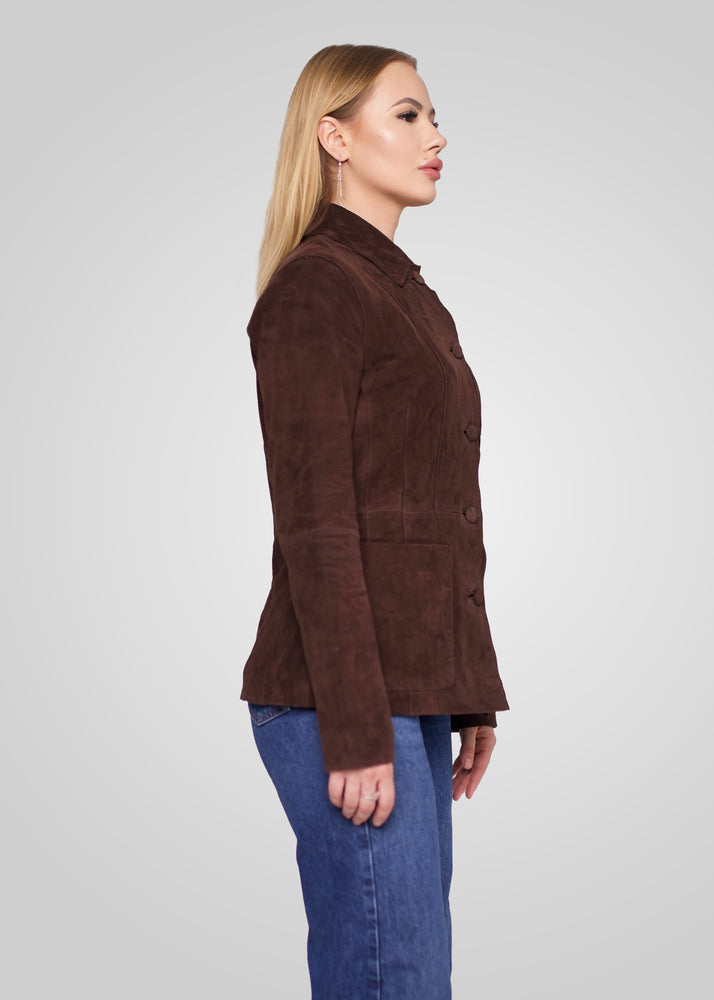 ANISSA - TAILORED SUEDE BLAZER