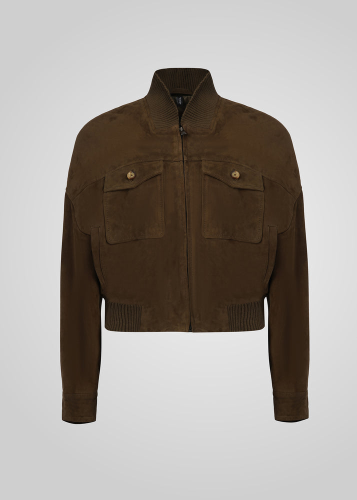 CAMILLA - SUEDE BOMBER JACKET