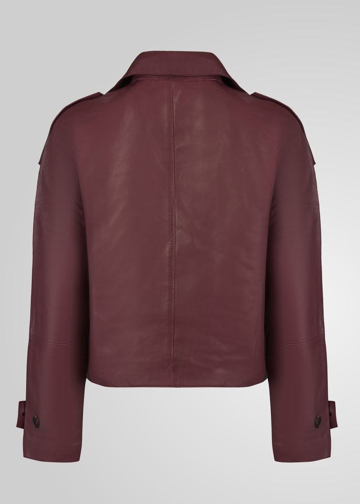 HANNA - CROPPED LEATHER JACKET