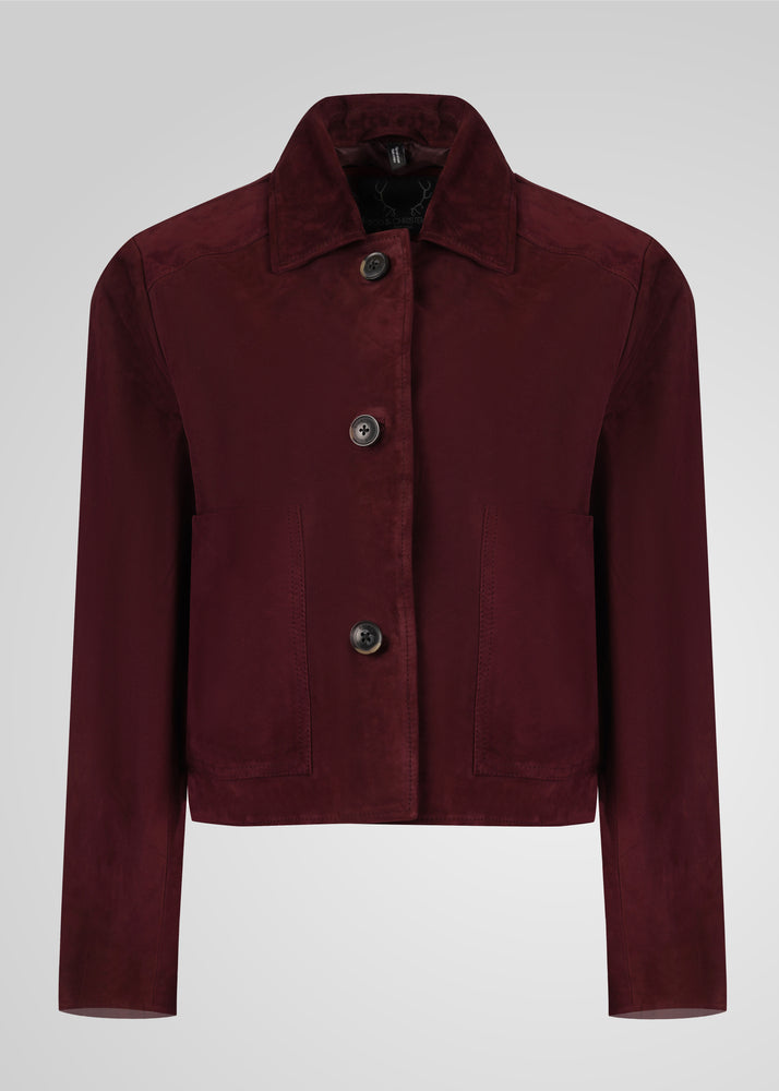 JIN - CROPPED SUEDE JACKET