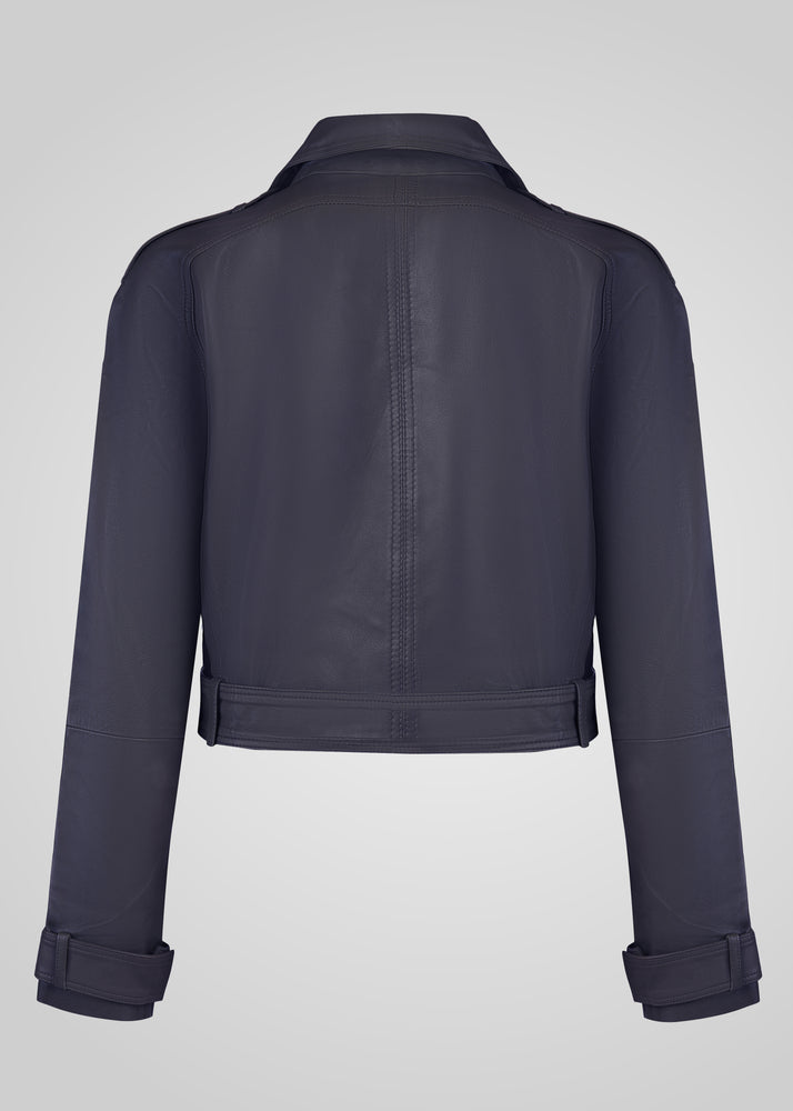 ROMIE - CROPPED TRENCH BIKER