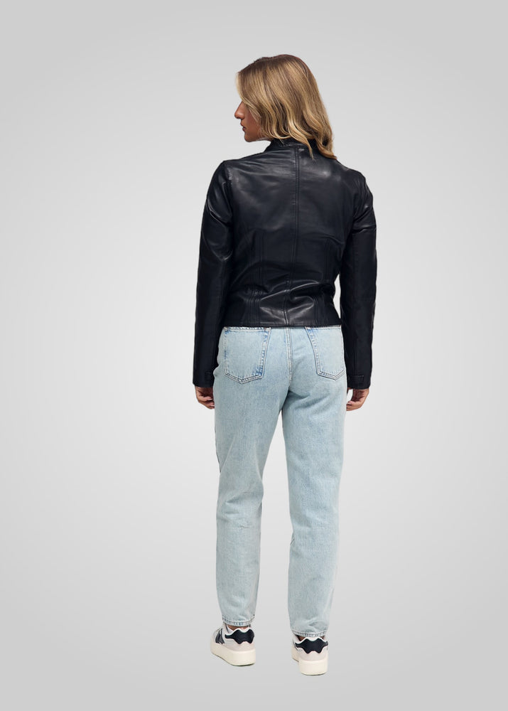 MONROE- CROPPED LEATHER JACKET