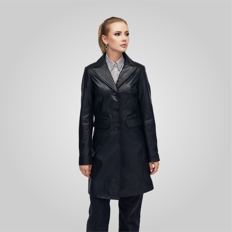 KELLY- THREE QUARTER TRENCH BLAZER