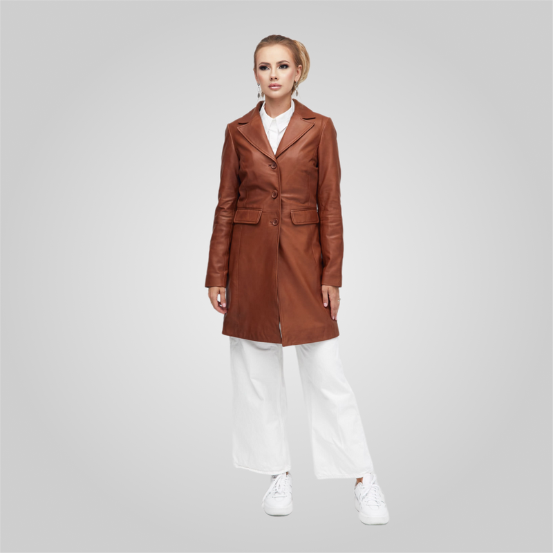 KELLY- THREE QUARTER TRENCH BLAZER