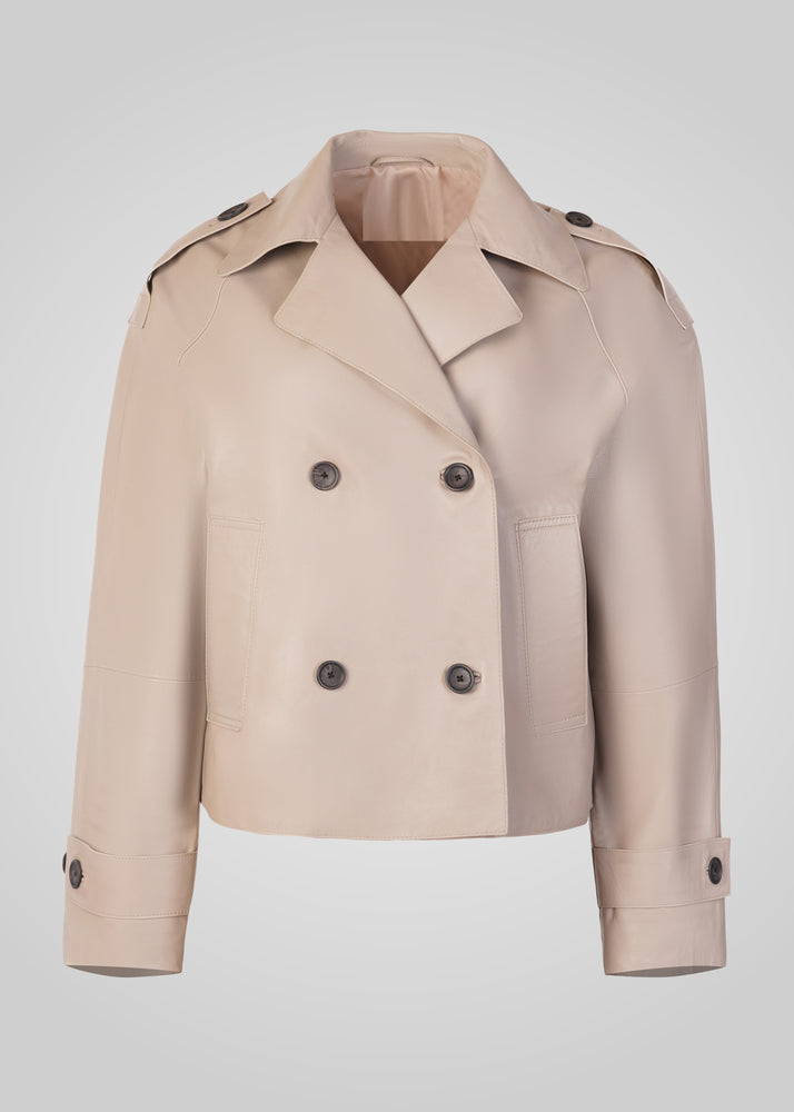 HANNA - CROPPED LEATHER JACKET