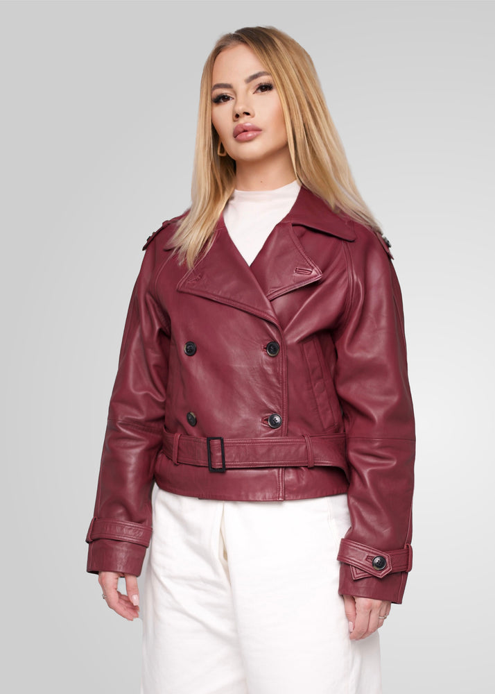 TRISHA - CROPPED LEATHER JACKET