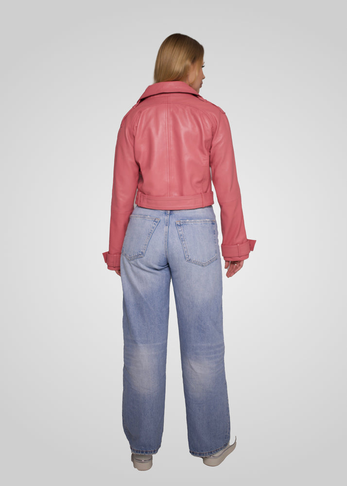 ROMIE - CROPPED TRENCH BIKER