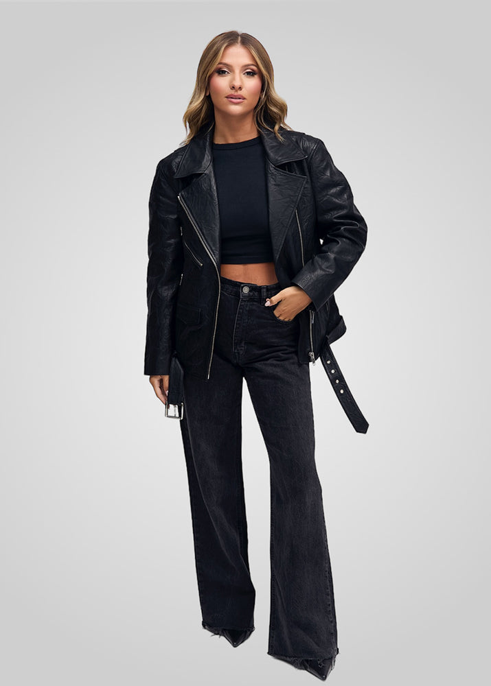 LAUREN- OVERSIZED LEATHER JACKET