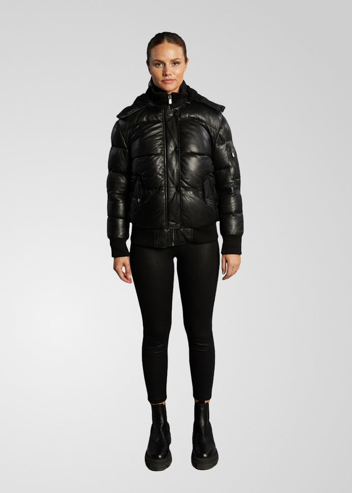 PIPER – Leather Puffer