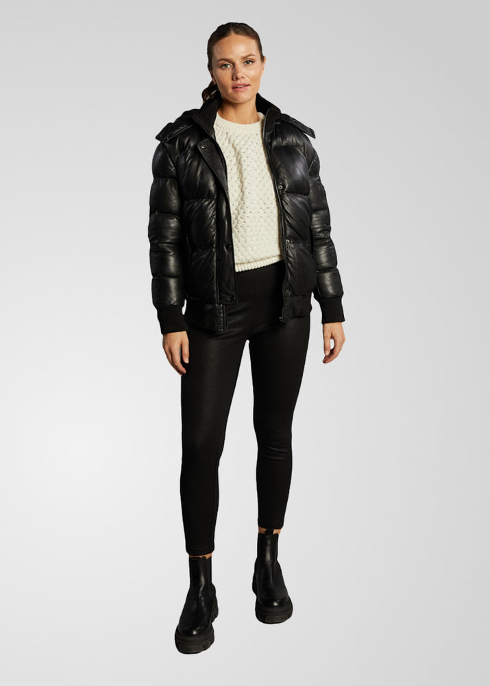 PIPER – Leather Puffer