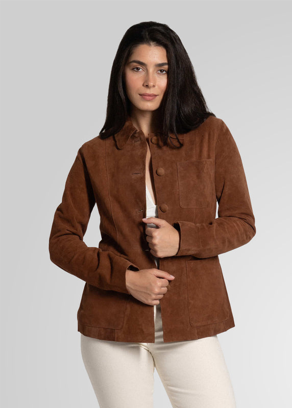 ANISSA - TAILORED SUEDE BLAZER