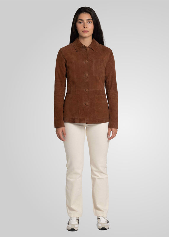 ANISSA - TAILORED SUEDE BLAZER