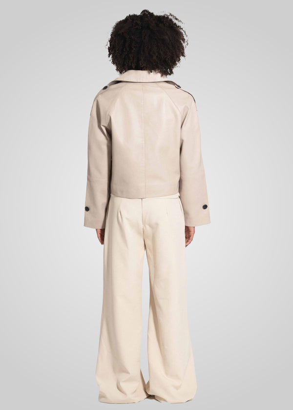HANNA - CROPPED LEATHER JACKET