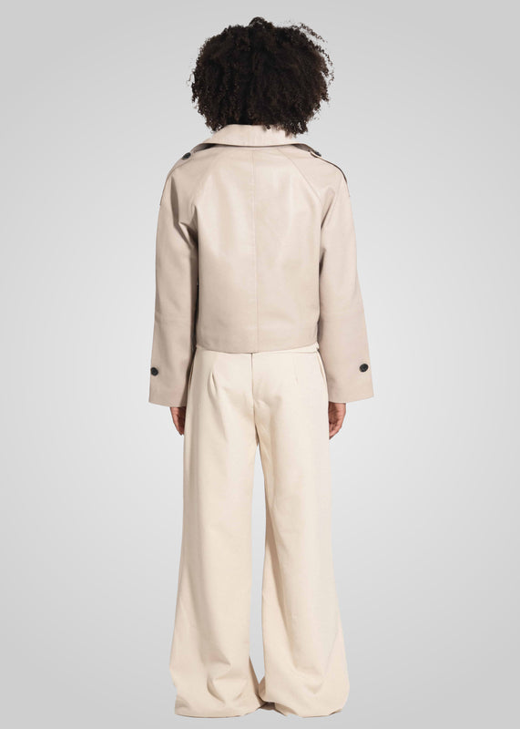 HANNA - CROPPED LEATHER JACKET