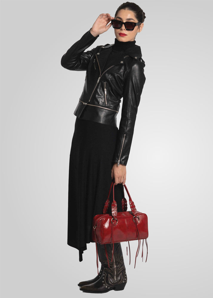 AUGUSTINE - ADJUSTABLE LEATHER BIKER