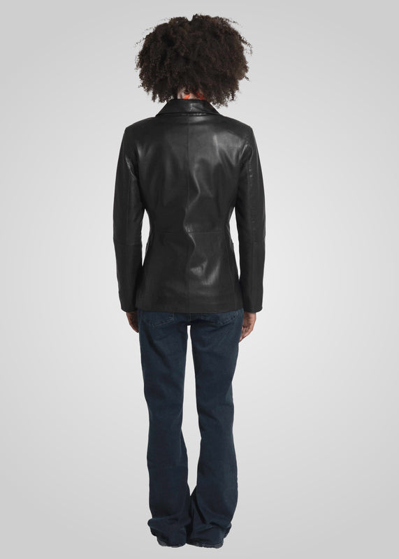 NOIAN - LEATHER BLAZER