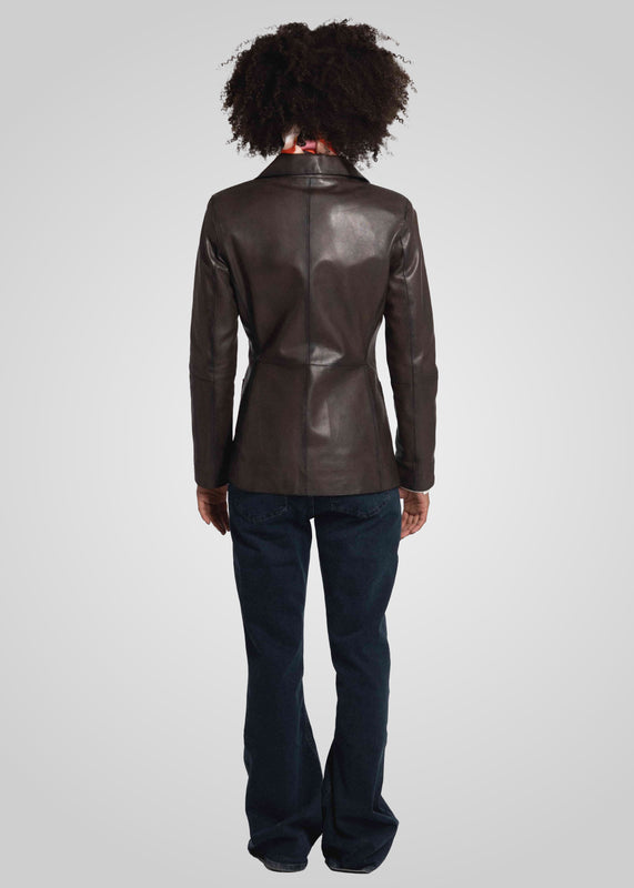 NOIAN - LEATHER BLAZER