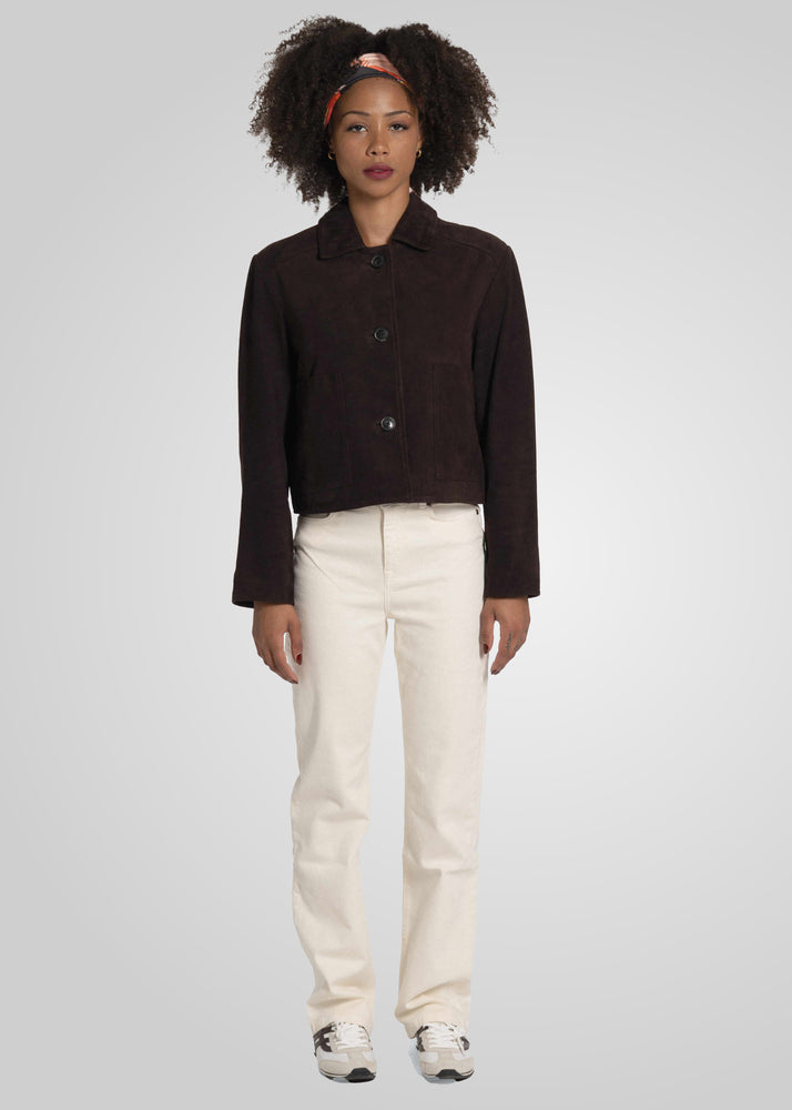 JIN - CROPPED SUEDE JACKET
