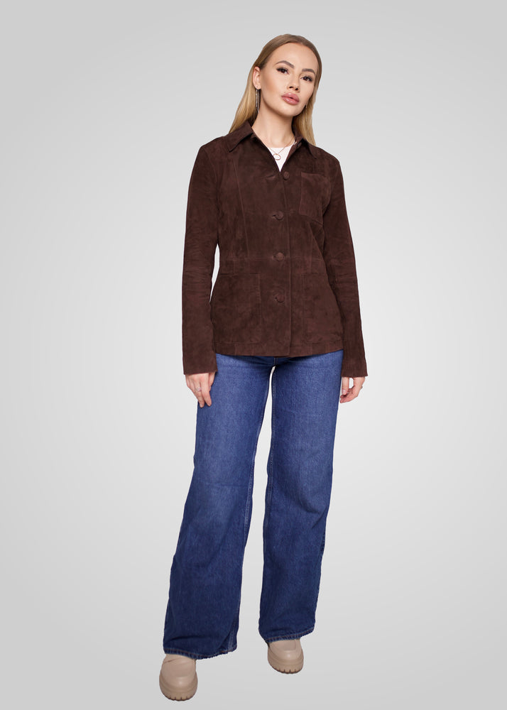 ANISSA - TAILORED SUEDE BLAZER