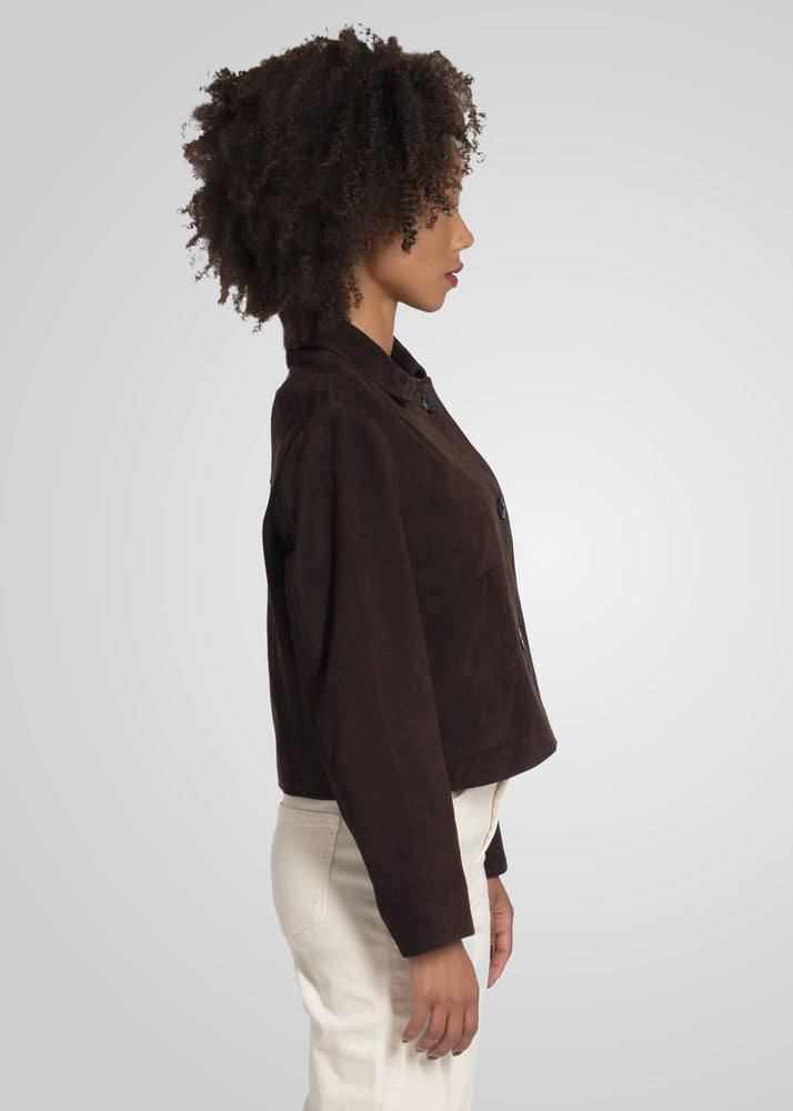 JIN - CROPPED SUEDE JACKET
