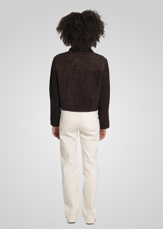 JIN - CROPPED SUEDE JACKET