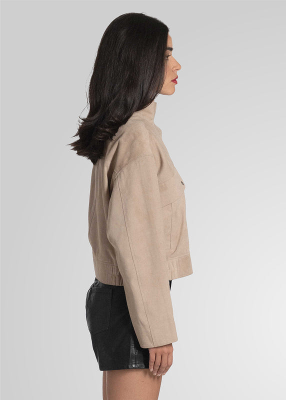 RAMONA - CROPPED SUEDE JACKET