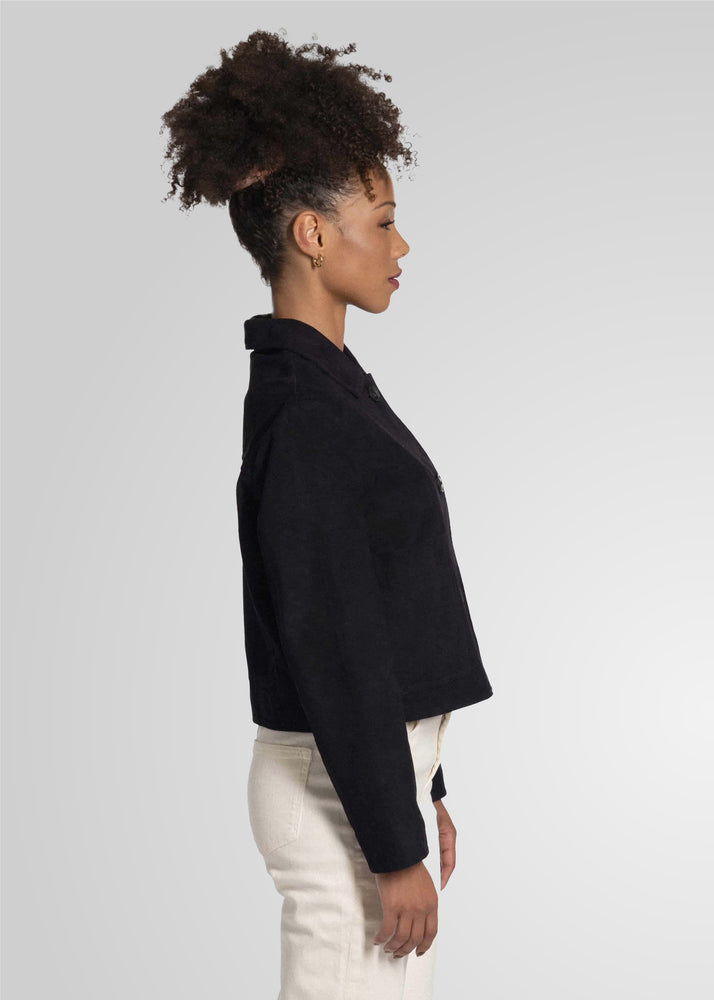 JIN - CROPPED SUEDE JACKET