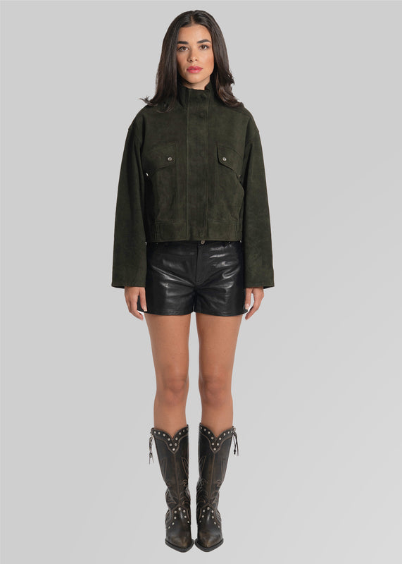 RAMONA - CROPPED SUEDE JACKET