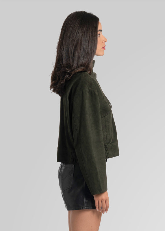 RAMONA - CROPPED SUEDE JACKET