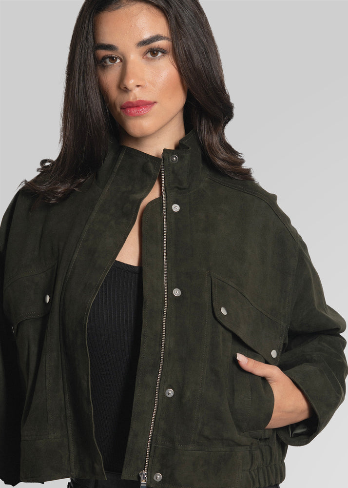 RAMONA - CROPPED SUEDE JACKET
