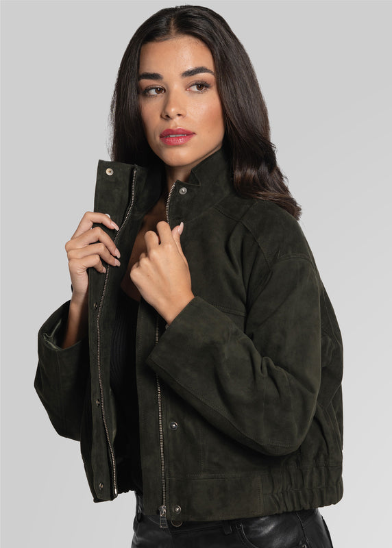 RAMONA - CROPPED SUEDE JACKET