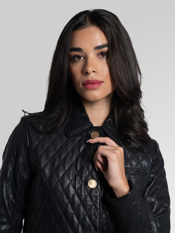 AKILA - QUILTED LEATHER JACKET