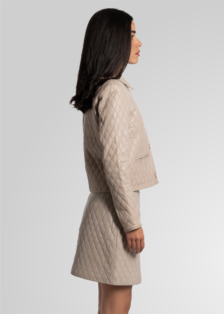 AKILA - QUILTED LEATHER JACKET