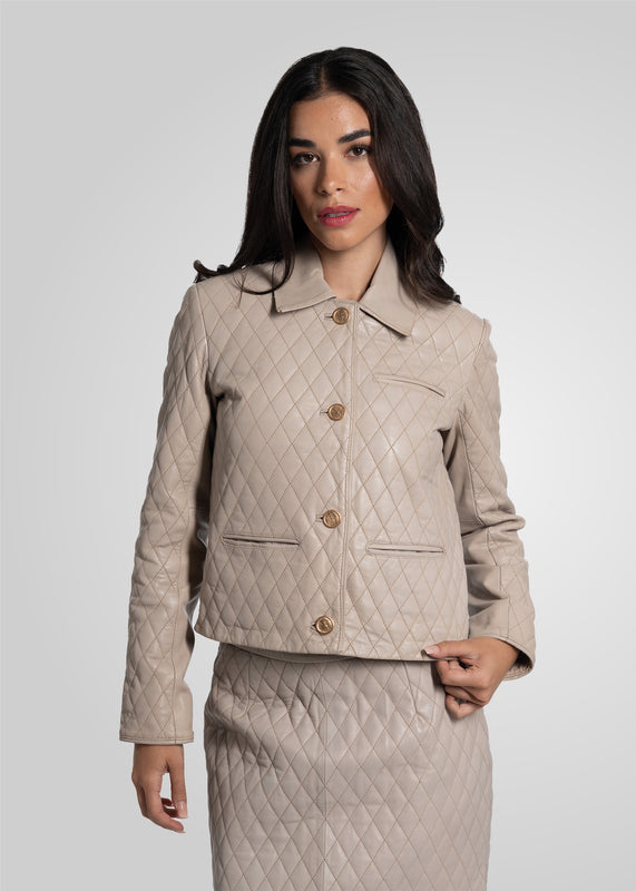AKILA - QUILTED LEATHER JACKET
