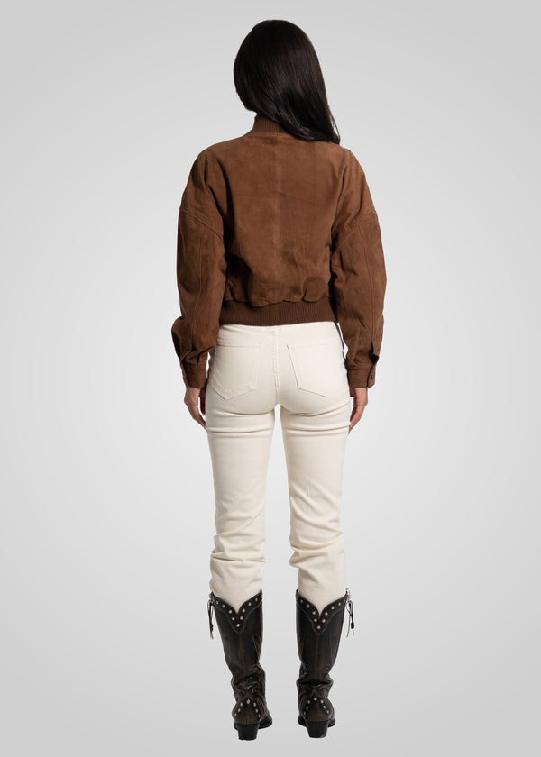 CAMILLA - SUEDE BOMBER JACKET