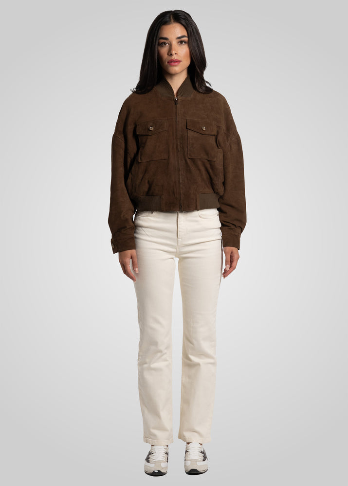 CAMILLA - SUEDE BOMBER JACKET