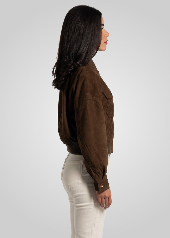 CAMILLA - SUEDE BOMBER JACKET