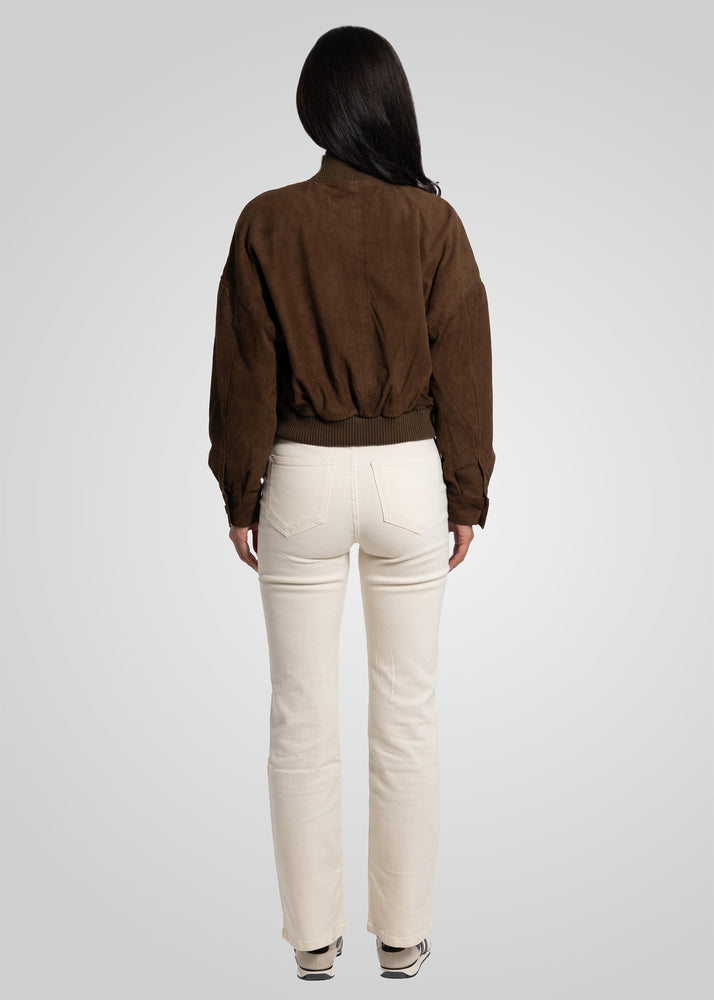 CAMILLA - SUEDE BOMBER JACKET