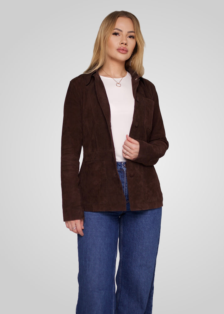 ANISSA - TAILORED SUEDE BLAZER