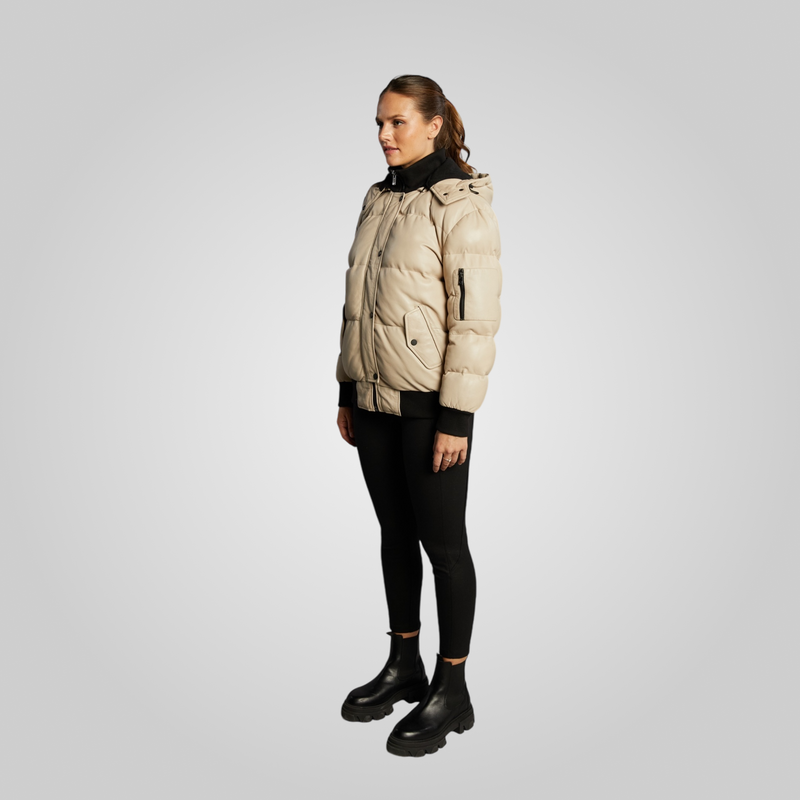 PIPER – Leather Puffer