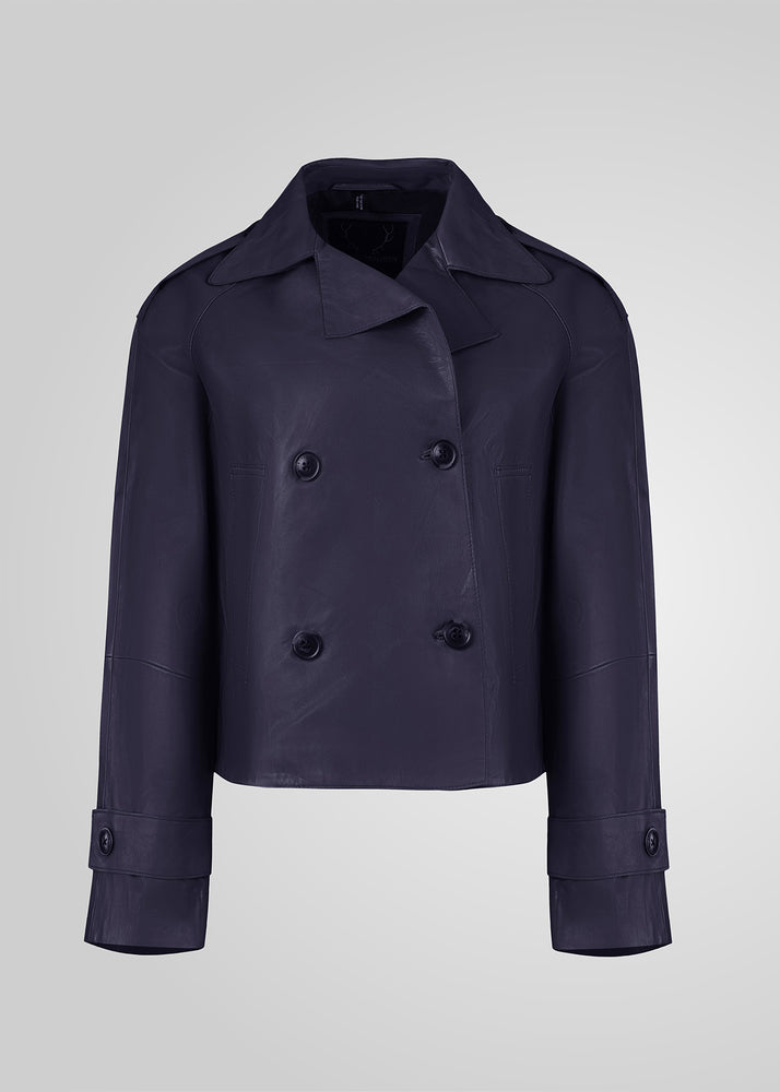 HANNA - CROPPED LEATHER JACKET