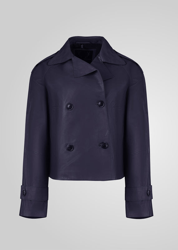 HANNA - CROPPED LEATHER JACKET