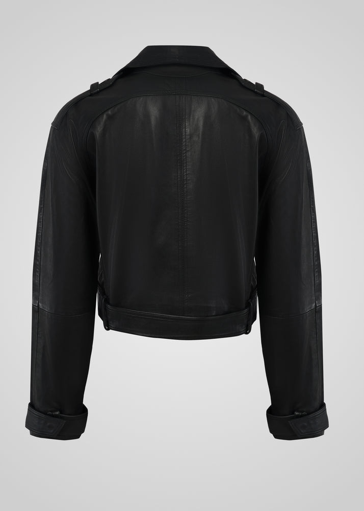 ROMIE - CROPPED TRENCH BIKER